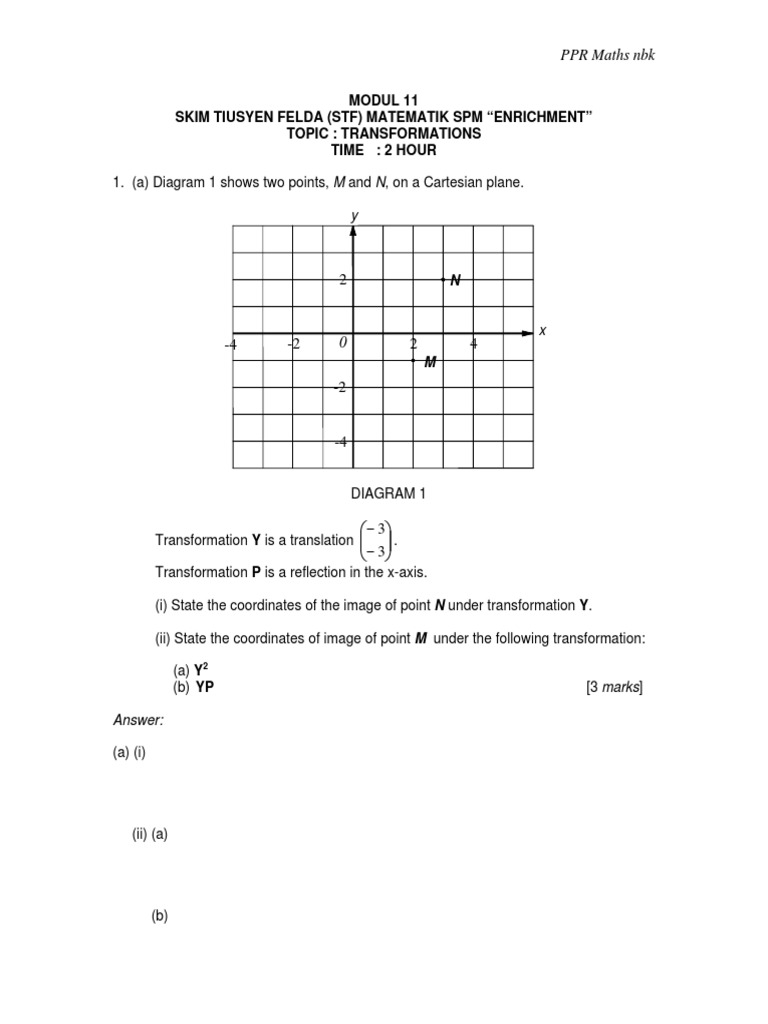 Chap03 Transformations PDF | PDF | Cartesian Coordinate System ...