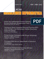 Jurnal Manajemen Informatika Volume 6, Nomor 4 Januari 2013. ISSN: 2086 - 1052