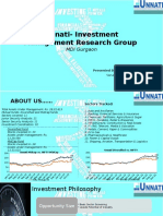 Unnati Investment Management Research Group Overview