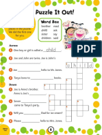 Print Word Activities 3