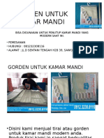 Ukuran Tirai Kamar Mandi, Tirai Untuk Kamar Mandi, 0812.3230.8116