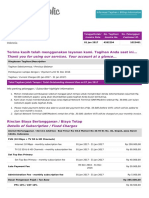 Terima Kasih Telah Menggunakan Layanan Kami. Tagihan Anda Saat Ini... Thank You For Using Our Services. Your Account at A Glance..
