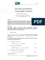 Subtraction and Division of Neutrosophic Numbers