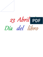 23 de Abril Día Del Libro