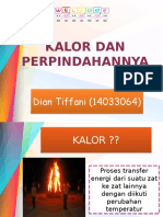 KALOR DAN PERPINDAHANNYA