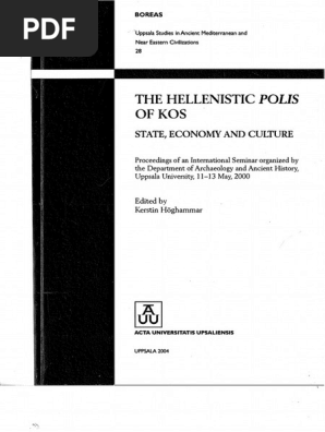The Hellenistic Polis Of Kos Pdf Pdf Epigraphy