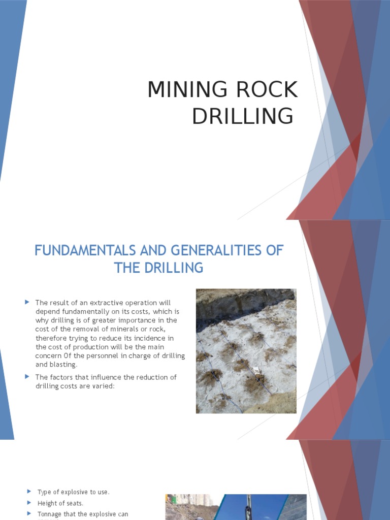 Drilling Techniques for Mining Operations | PDF | Drill | Drilling