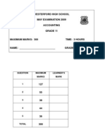 Acc Gr11 May2 2009 Answer Sheets Blank