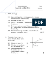 Mathematics GR 12 Revision Test