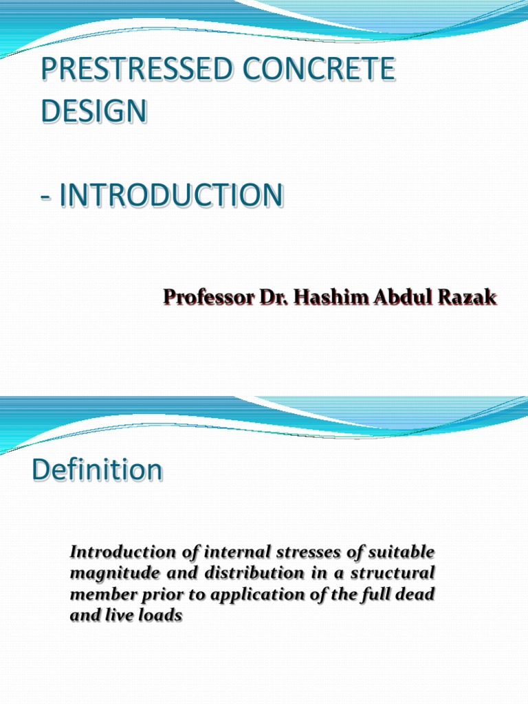 L1-Introduction To Prestressed Concrete | PDF | Prestressed Concrete ...