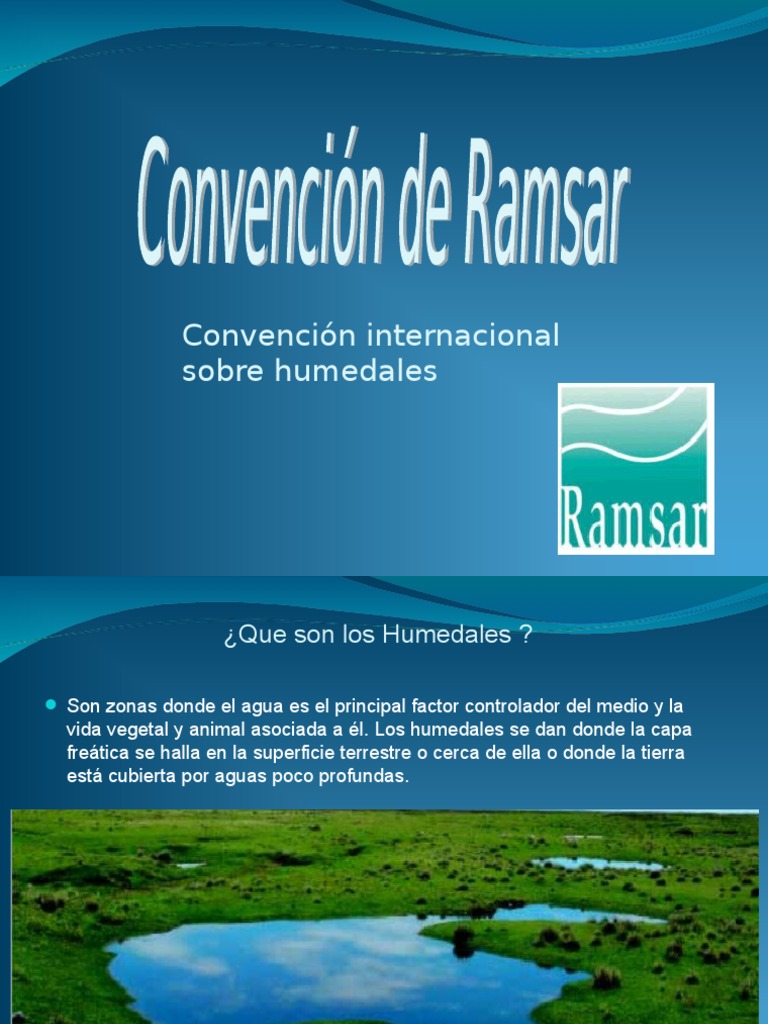 Convención Ramsar sobre Humedales | PDF | Humedal | Habitat