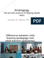 Andragogy: The Art and Science of Helping Adults Learn