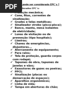 O Que Pode Ser Considerado EPC