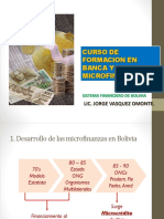 Curso de Formacion en Banca y Microfinanzas