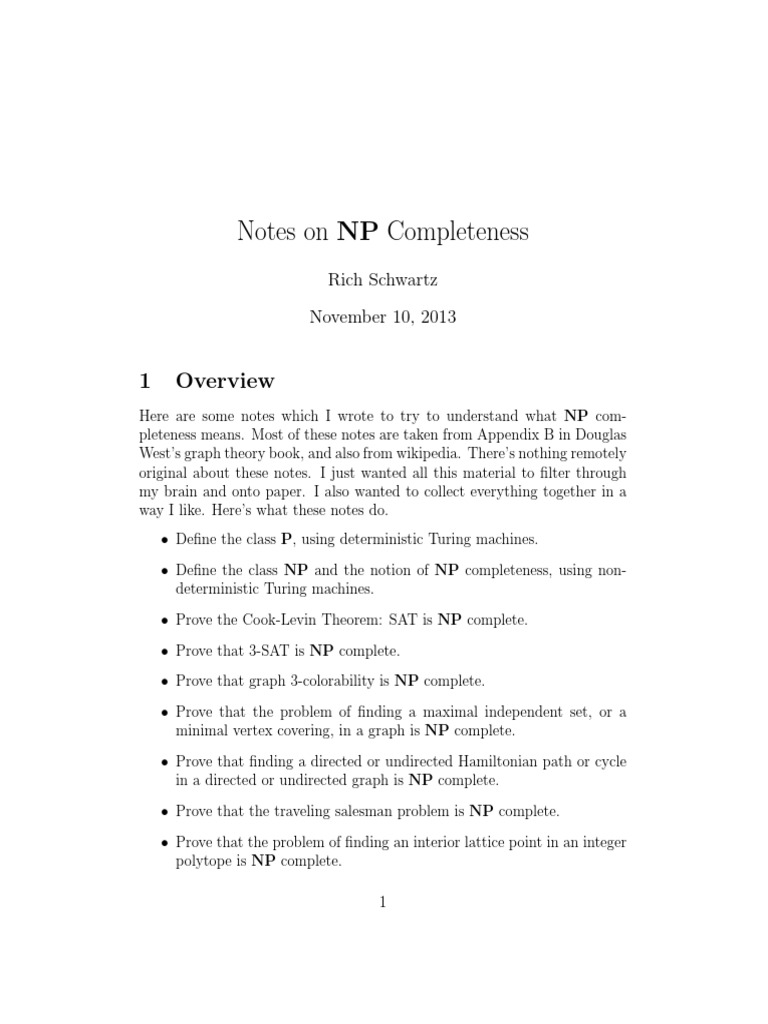 Understanding NP Completeness Concepts | PDF | Vertex (Graph Theory ...