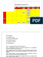 Cronograma de Estudos 2017