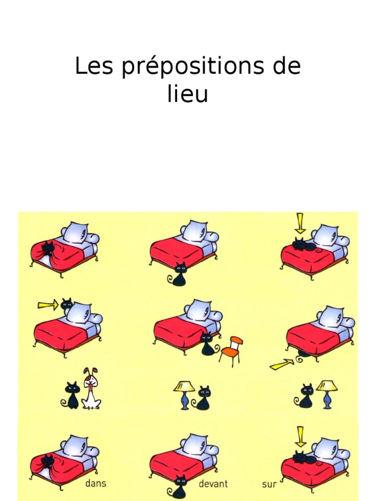Prépositions De Lieu – Les prépositions de lieu en français – LTGCJ