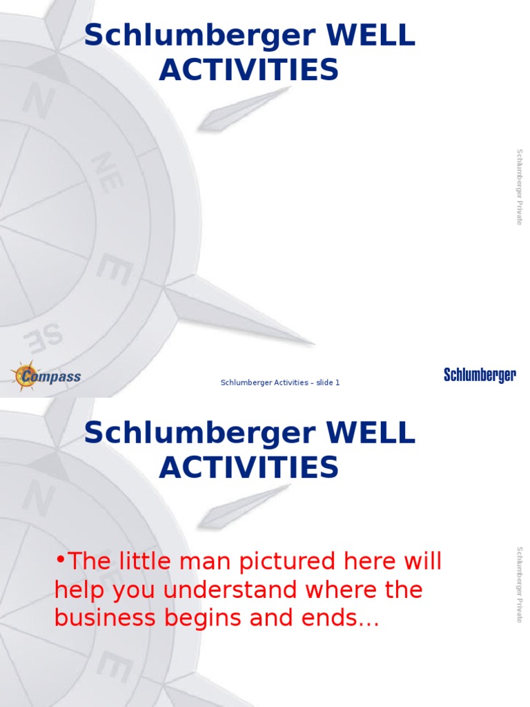 01 - Slbwellactivities | PDF | Petroleum Reservoir | Casing (Borehole)