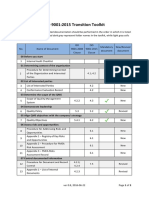 ISO 9001:2015 Transition Toolkit Guide