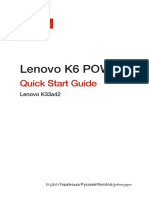 Lenovo k6 Power QSG en Uk Ru Ro Ka Ipig en v1.1 201612