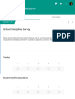 School Discipline Survey - Google Forms