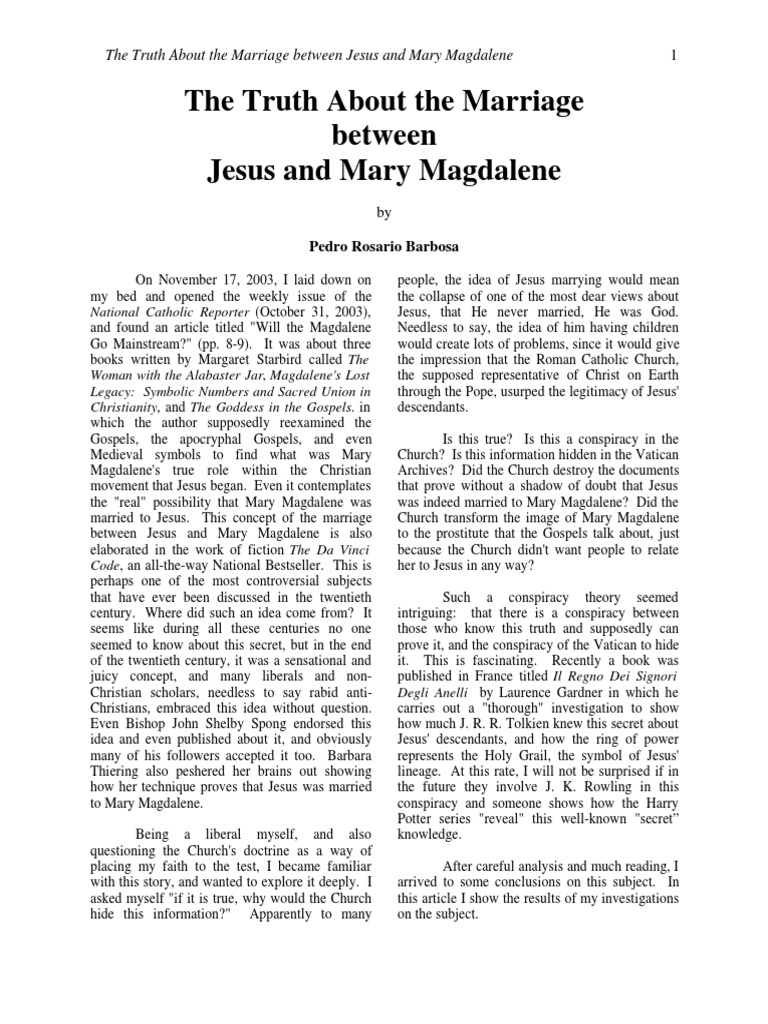 The Meaning Of Mary Magdalene Pdf