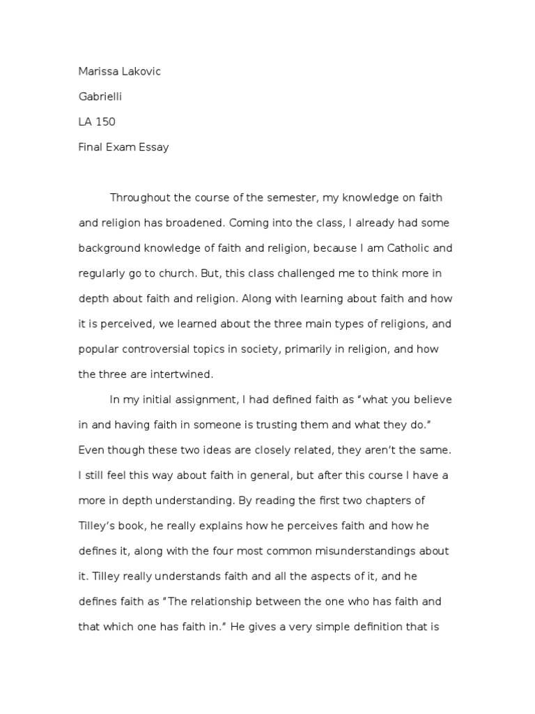 Catholic faith essays picture