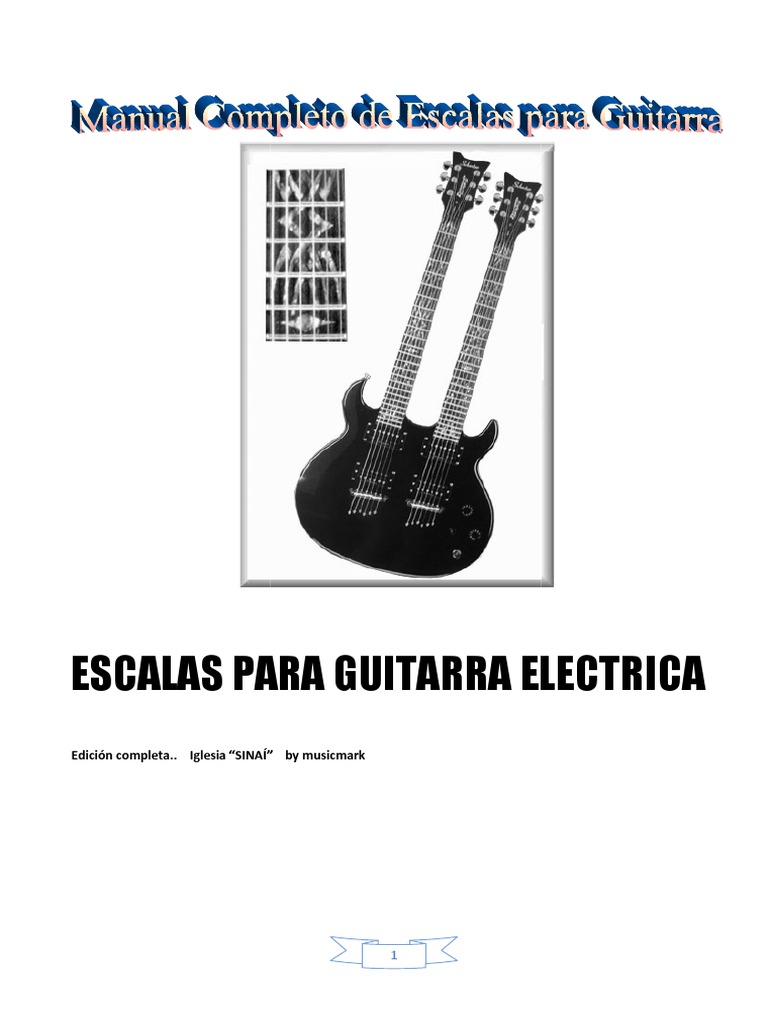 Escalas para Guitarra Electrica 1 | PDF | Escala (música) | Pitch (Música)