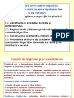 Structura Construcţiilor Frigorifice. Sistemele de Răcire Cu Apă A Frigiderelor Fixe Şi de Transport