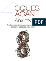 Jacques Lacan Seminar 10 Anxiety