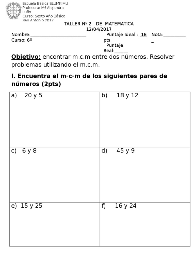 Taller 2 M.C.M | PDF | Métodos y materiales de enseñanza | Arte