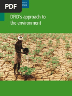 DFID's Approach to the Environment