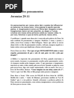 O Poder Dos Pensamentos