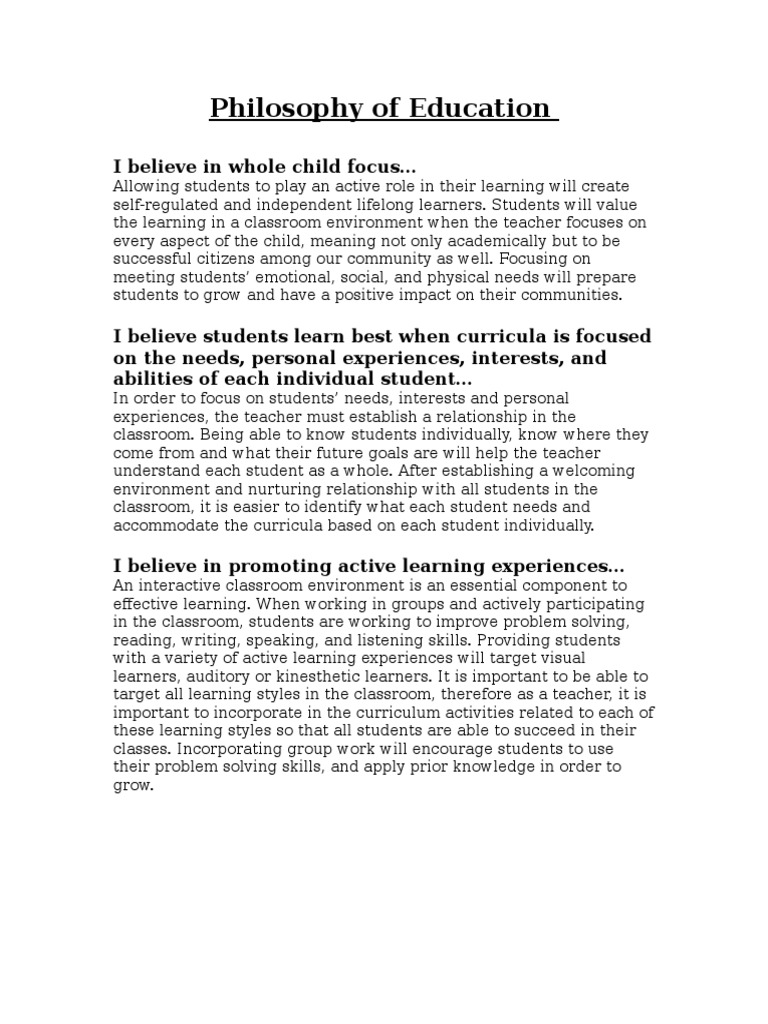 Statement of Beliefs PDF