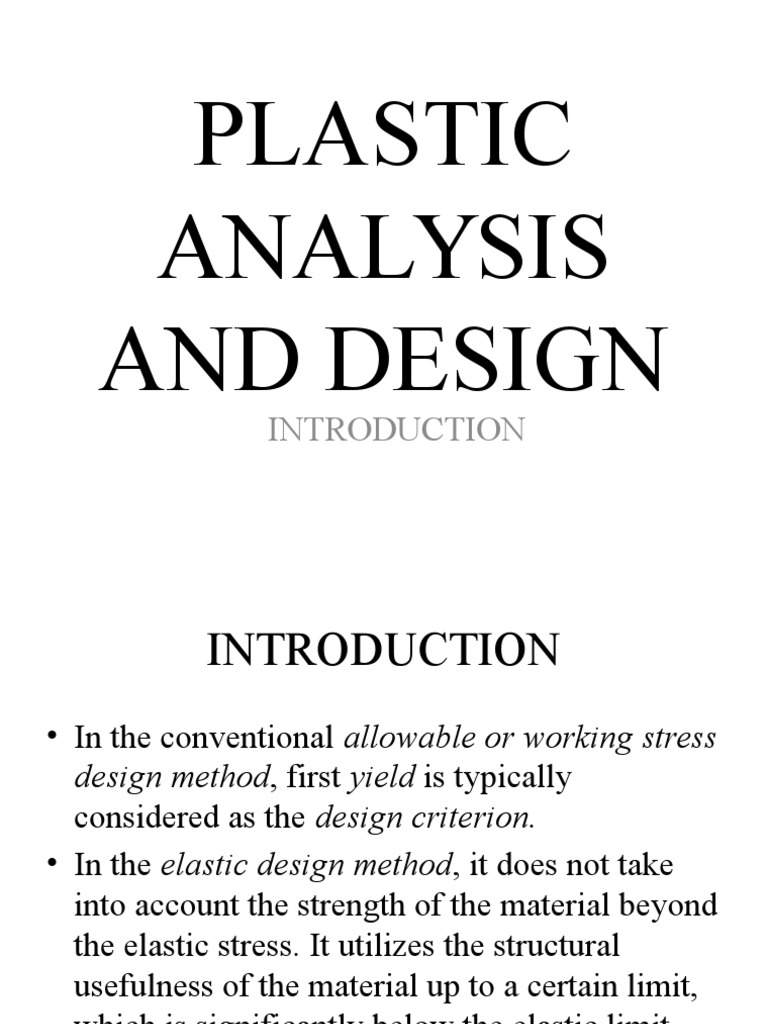 Plastic Design and Analysis of Steel Structures | PDF | Bending ...