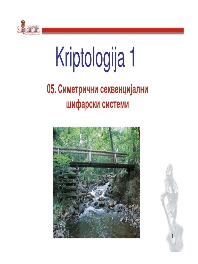 05 - Simetricni Sekvencijalni Sifarski Sistemi | PDF