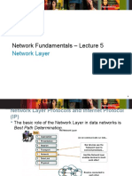 Network - Fundamentals Lecture 5 Network Layer