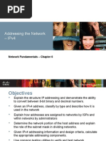 Network - Fundamentals Lecture 6 IP Addressing