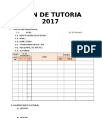 Plan de Tutoria 2017 Formato