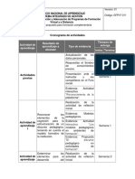 Cronograma de Actividades