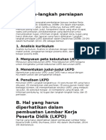 Langkah Persiapan LKPD