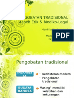 K. Aspek Medikolegal Pengobatan Tradisional