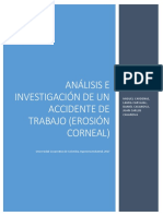 Analisis e Investigacion de Un Accidente de Trabajo (LESION CORNEAL)
