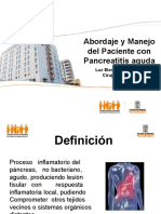 Abordaje y Manejo Del Paciente Con Pancreatitis Aguda