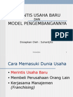 Merintis Usaha Baru Dan Model Pengembangannya