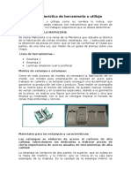 3.Carateristicas de Herramienta o Utillaje