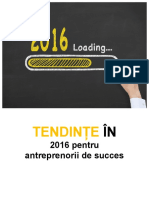 Tendinte in 2016 Pentru Antreprenorii de Succes e Book