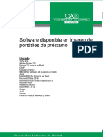 Software Disponible en Portatiles de Prestamo 2016