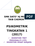 SMK Dato' Hj Mohd Taib Chemor Psikometrik Ting 1 2017