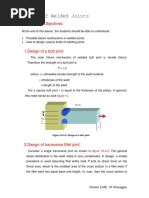 Design of Welded Joints